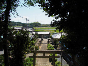 1 八乳合神社（伊賀街道 (3)片田・前田宿）からの風景