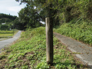 近畿自然歩道の道標（和歌山別街道 (3)長谷）