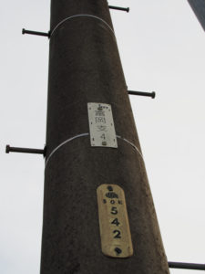 NTT電柱番号板［富岡支4］