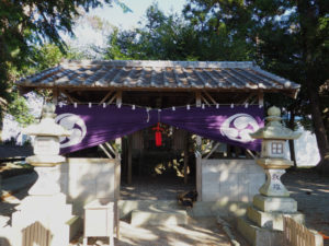 天王祭の準備、須賀神社（松阪市井口中町）
